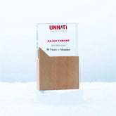 Horizon Split Crystal Trophy